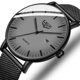 Mesh Belt Quartz Waterproof Watch (Option: Mesh belt gray)