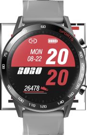 Smart Bracelet To Measure Body Temperature, Heart Rate, Blood Pressure, Blood Oxygen, Sleep (Color: Grey)