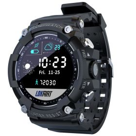 Outdoor Sports Smart Watch HD Screen Pedometer Heart Rate Monitoring (Color: Black)