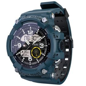Outdoor Sports Smart Watch HD Screen Pedometer Heart Rate Monitoring (Color: Blue)