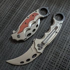 Folding Claw Knife High Hardness Folding Knife Portable Multi-Function Split Express Knife (Option: Folding knife)