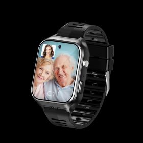 Smart Watch Blood Pressure Heart Rate Full Netcom Video Call (Color: Black)