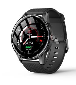 Smart Bracelet Monitors Heart Rate, Blood Pressure, Blood Oxygen, Sleep, Hands-free Call, Watch Mode, Music Playback (Color: Black)