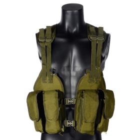 Multifunctional Tactical Military Outdoor Protection Training Vest (Option: Military Green)