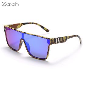 Fashion One Piece Sunglasses Women Windproof Glasses Retro Square Sunglass Men Driving Eyewear UV400 Sun Glass Ridding Shades (Lens Color: black red purple)