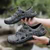 Graffiti Men's Slides Sandals Summer Hole Shoes Garden Outdoor Casual Beach Sandale Male Non-slip Breathable Walking Shoes