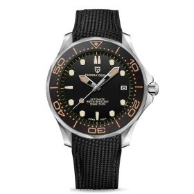 Business Men's Waterproof Luminous Sports Watch (Option: Leather tape black)