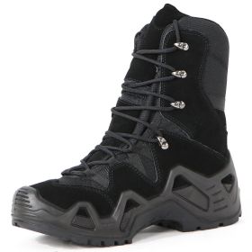 Military Fan Outdoor Boots Sports Tactics (Option: Black-High-44)