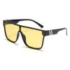 Fashion One Piece Sunglasses Women Windproof Glasses Retro Square Sunglass Men Driving Eyewear UV400 Sun Glass Ridding Shades