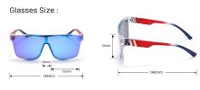 Fashion One Piece Sunglasses Women Windproof Glasses Retro Square Sunglass Men Driving Eyewear UV400 Sun Glass Ridding Shades