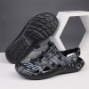 Graffiti Men's Slides Sandals Summer Hole Shoes Garden Outdoor Casual Beach Sandale Male Non-slip Breathable Walking Shoes