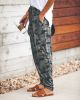 Autumn and Winter Casual Pants Sexy Slim Straps Camouflage Printed Casual Pants