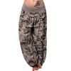 New Loose Printed Wide Leg Women's Camouflage Casual Trousers