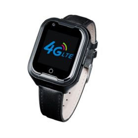 Elderly Smart Phone Watch Blood Pressure Fall Positioning (Color: Black)