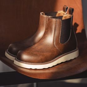 High-top Retro Workwear Dr Martens Boots (Option: Beeswax-43)